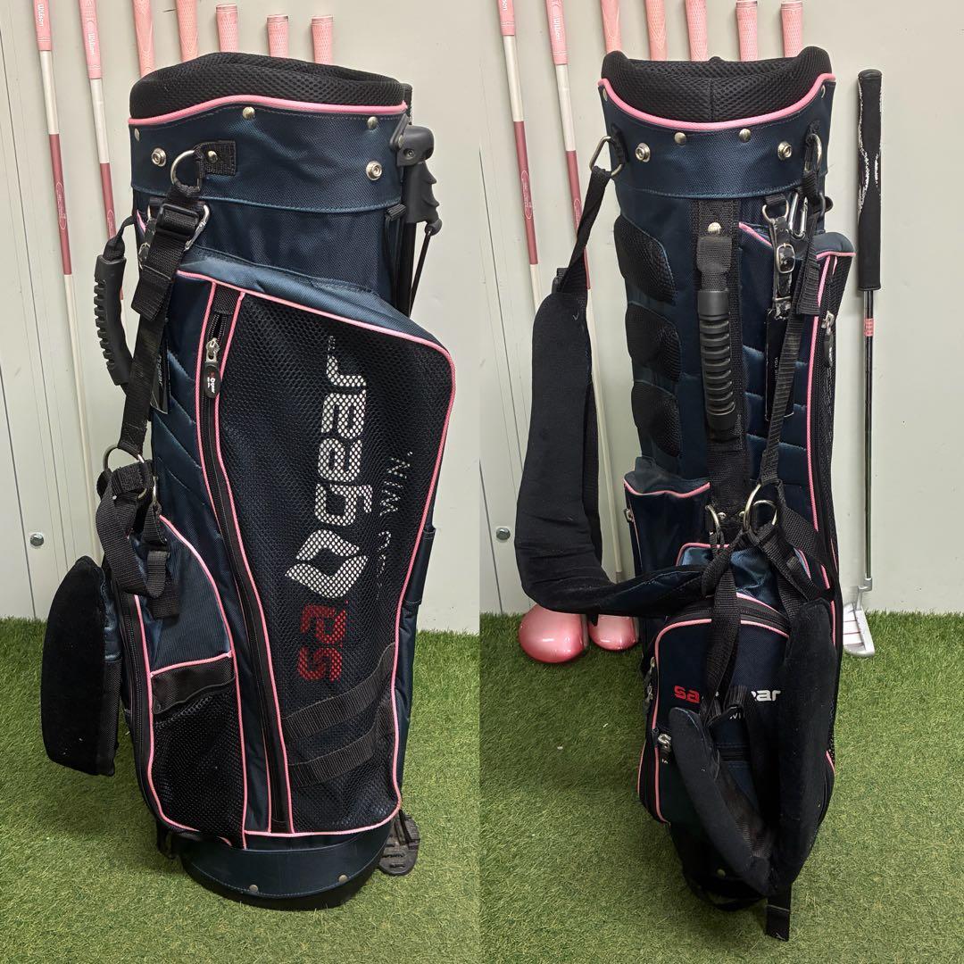 レディースゴルフクラブセット【Wilson】【SA GEAR】【初心者用】★