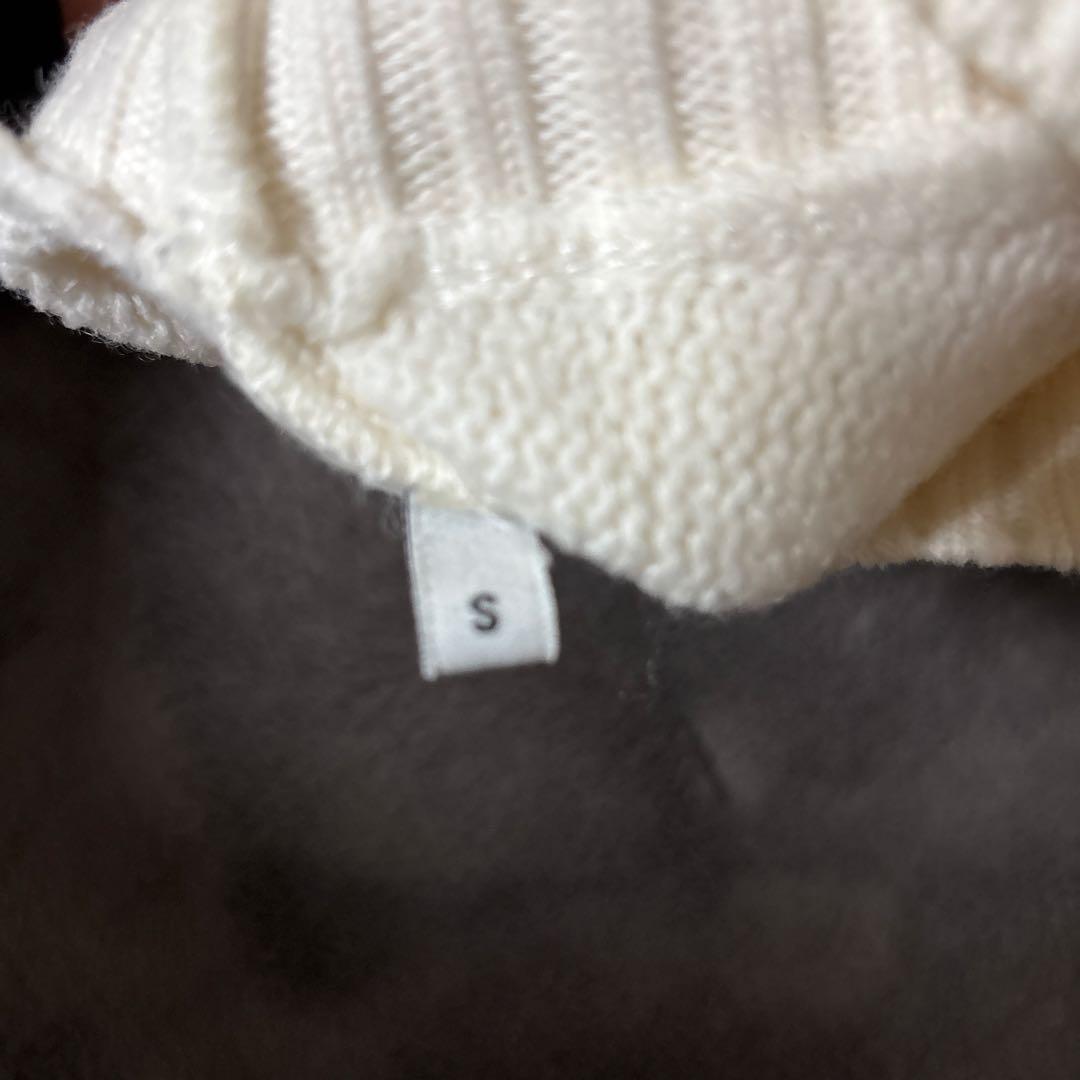 アミパリス タートルネックニット ホワイトS