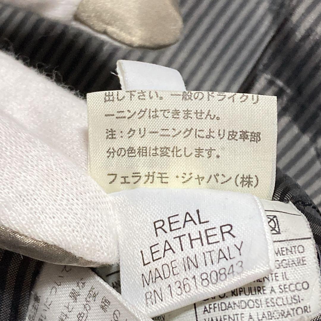 【極美品】Salvatore Ferragamo レザージャケット 本革 羊 黒