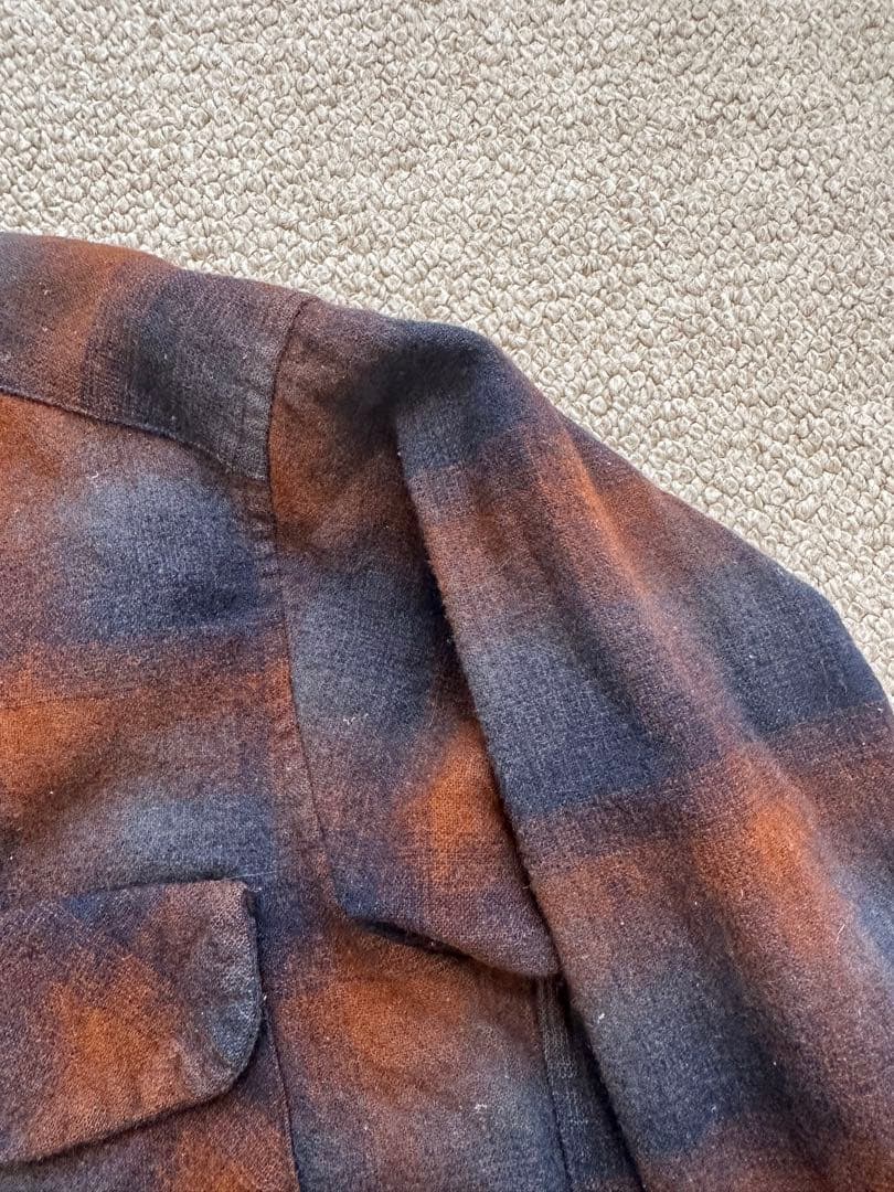 70s PENDLETON オンブレ オンブレ　ボードシャツ ペンドルトン