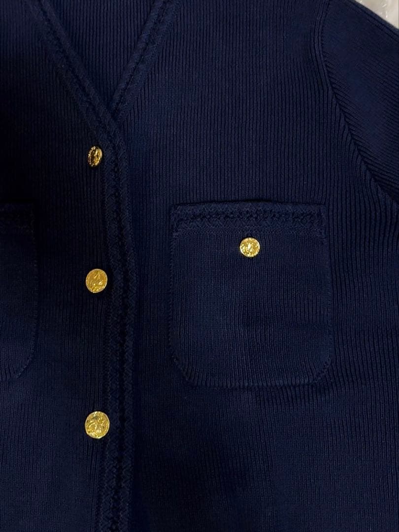 未使用　Plage プラージュ　ゴールドボタン ニットジャケット 金ボタン