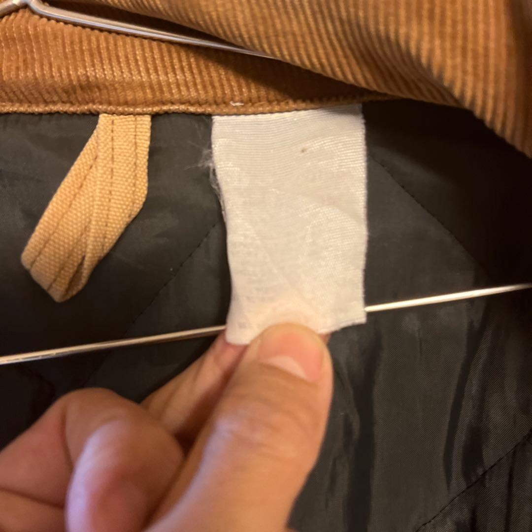 Carhartt ベージュジャケット コーデュロイ襟付き