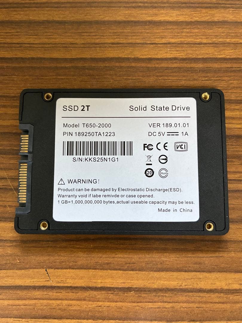 A*C様 SATA III 2TB SSD