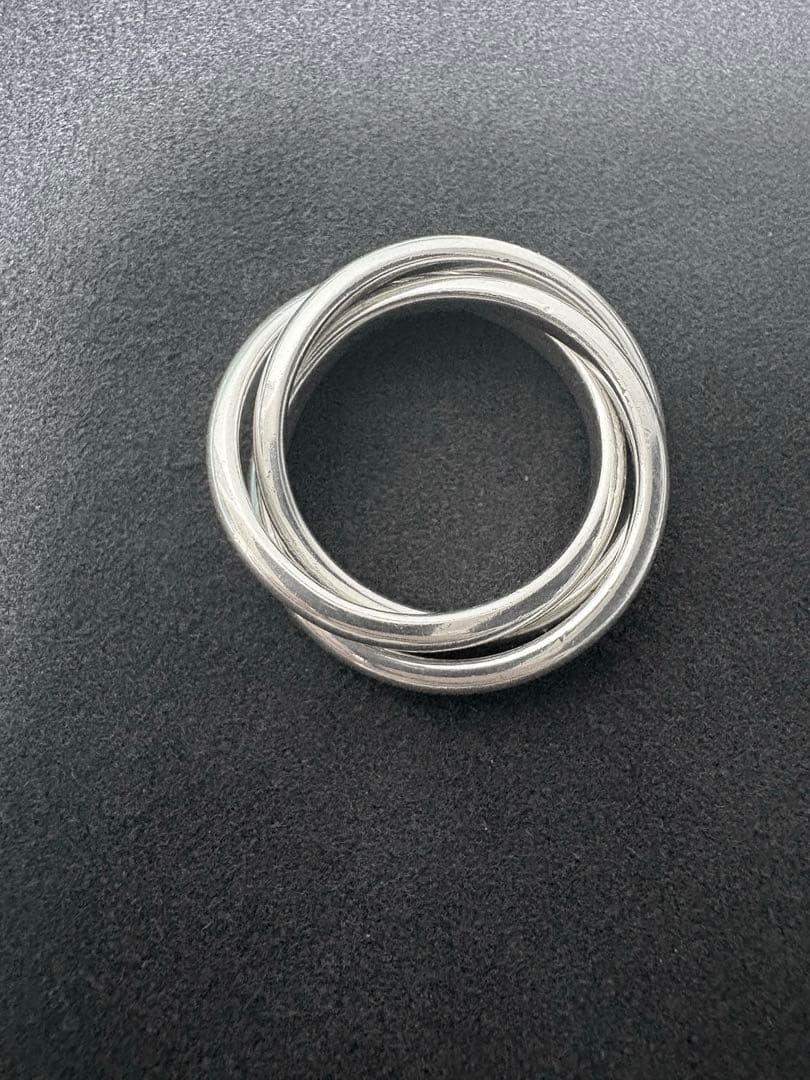 ティファニー 3連リング 17号シルバー925 Tiffany トリニティ