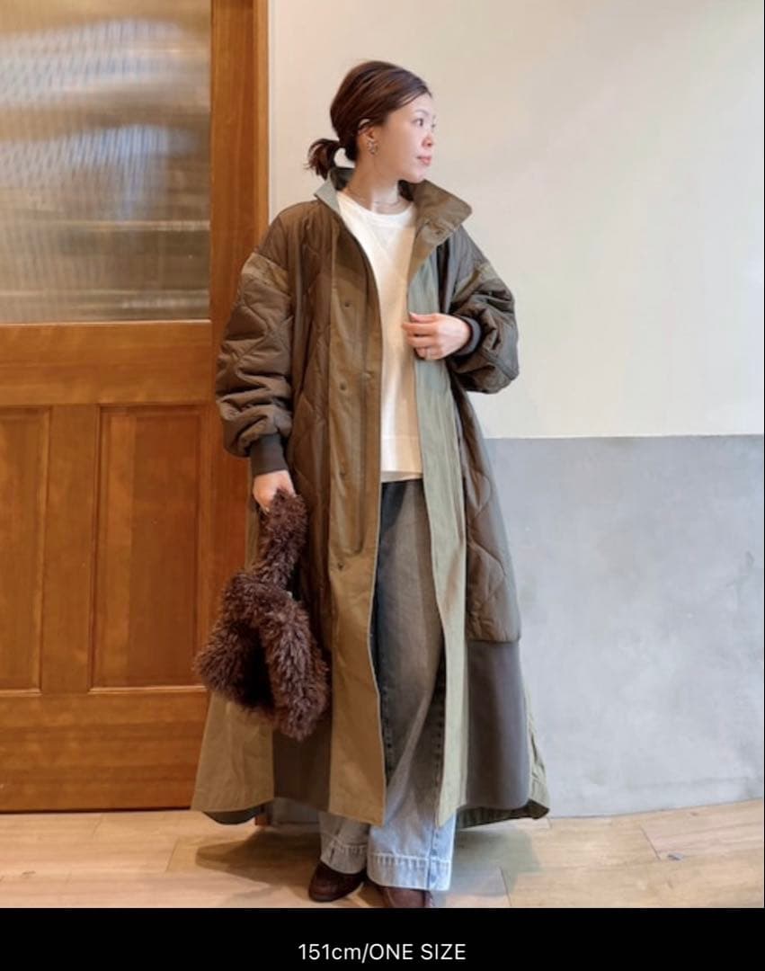 nakajinコート エシンタ　切替マキシミリタリーコート