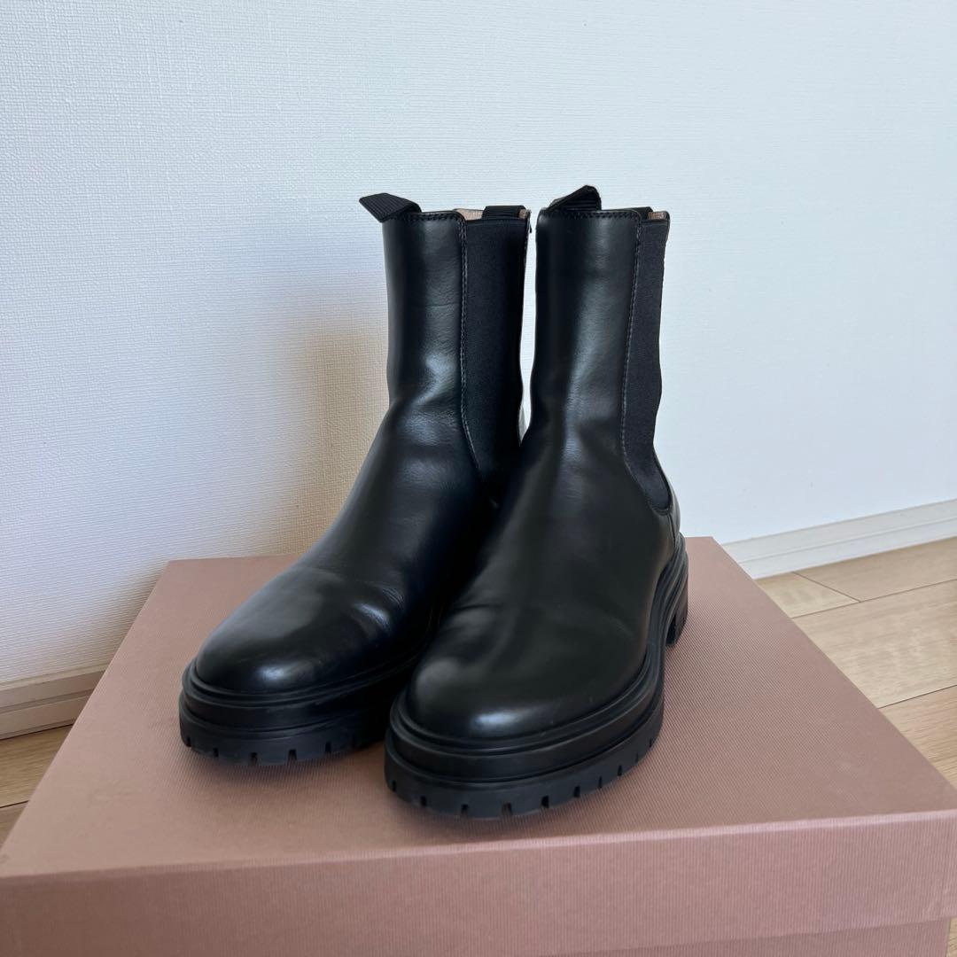Gianvito Rossi ジャンヴィトロッシ サイドゴア ブーツ 37 美品