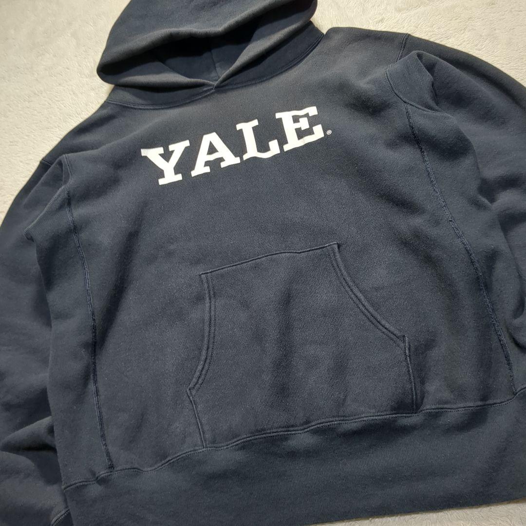 ✨USA製！赤タグ! XL✨Champion パーカー YALE 紺 フェード
