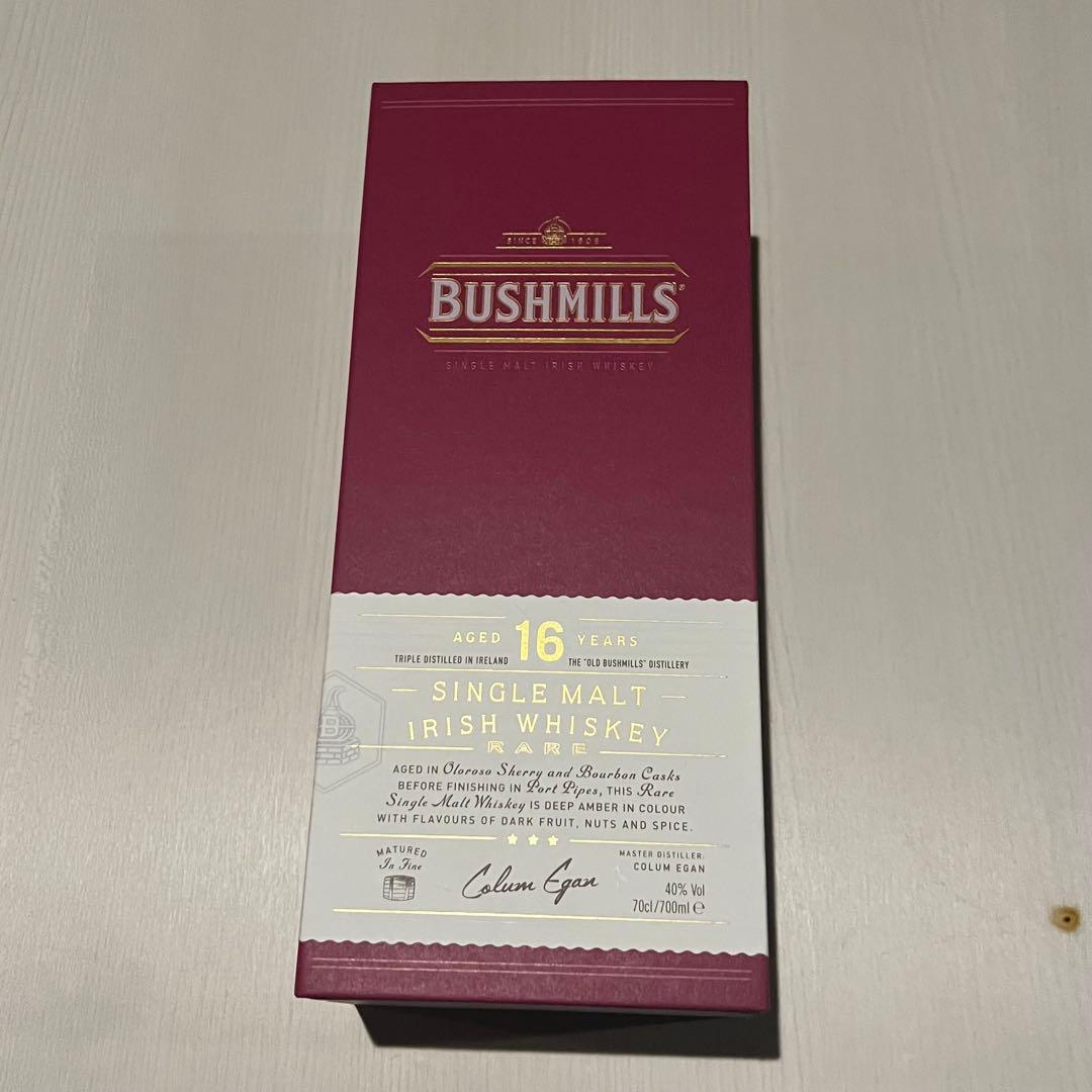 ブッシュミルズ 16年 シングルモルト 700ml 箱付き 未開栓