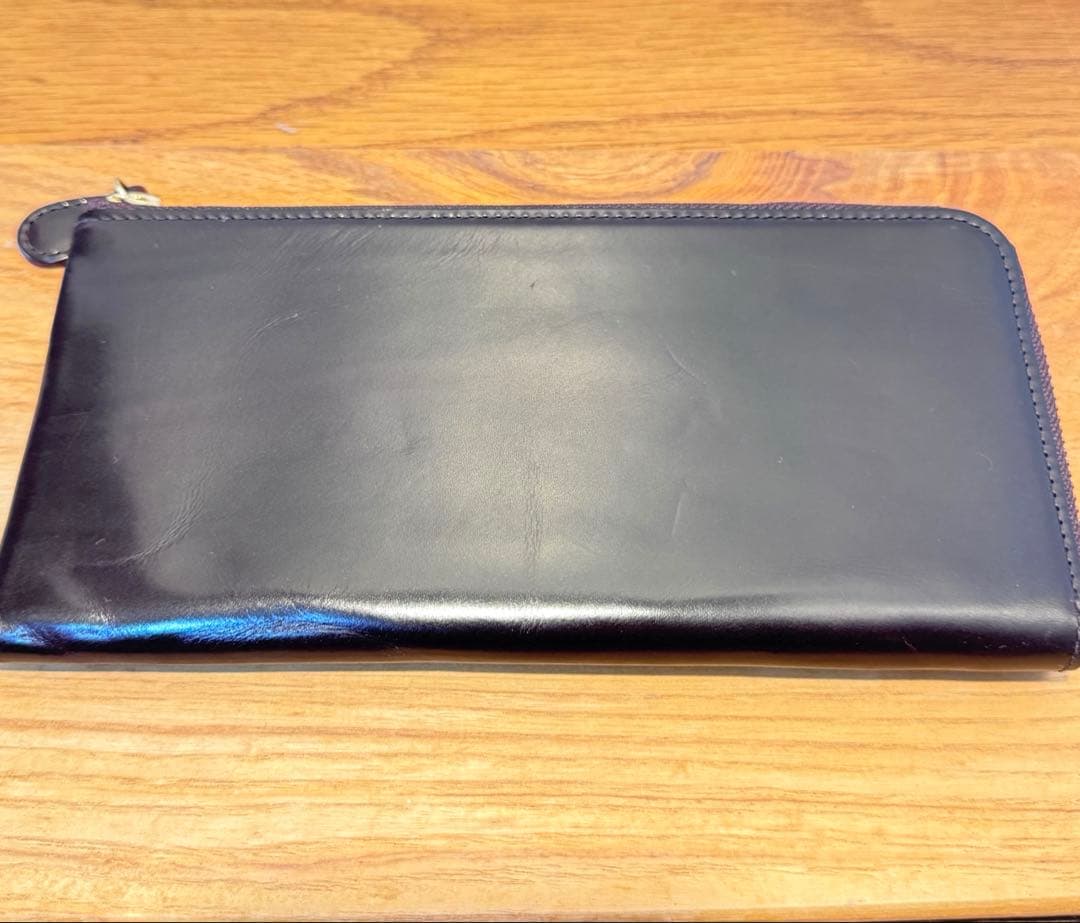 GANZO L字ファスナー長財布 ブラウン