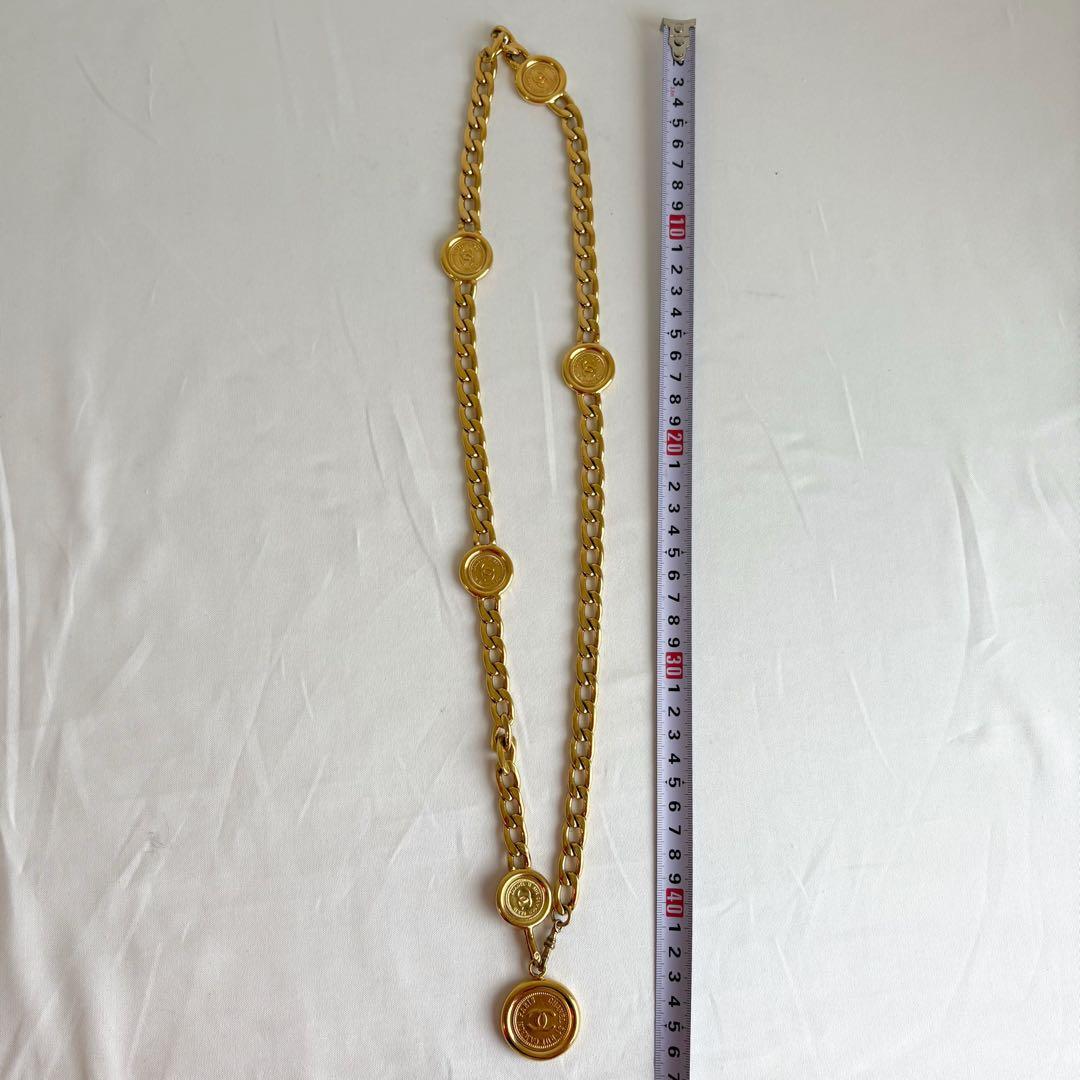 ④中古CHANEL シャネル ココマーク チェーンベルト ゴールド ヴィンテージ