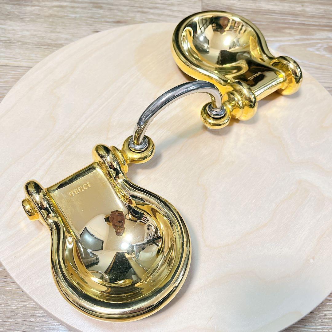 グッチ　ヴィンテージ　バレット　トレイ　ゴールド