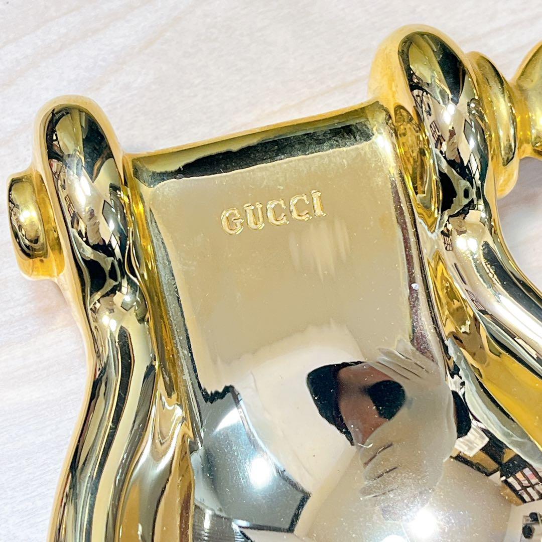 グッチ　ヴィンテージ　バレット　トレイ　ゴールド