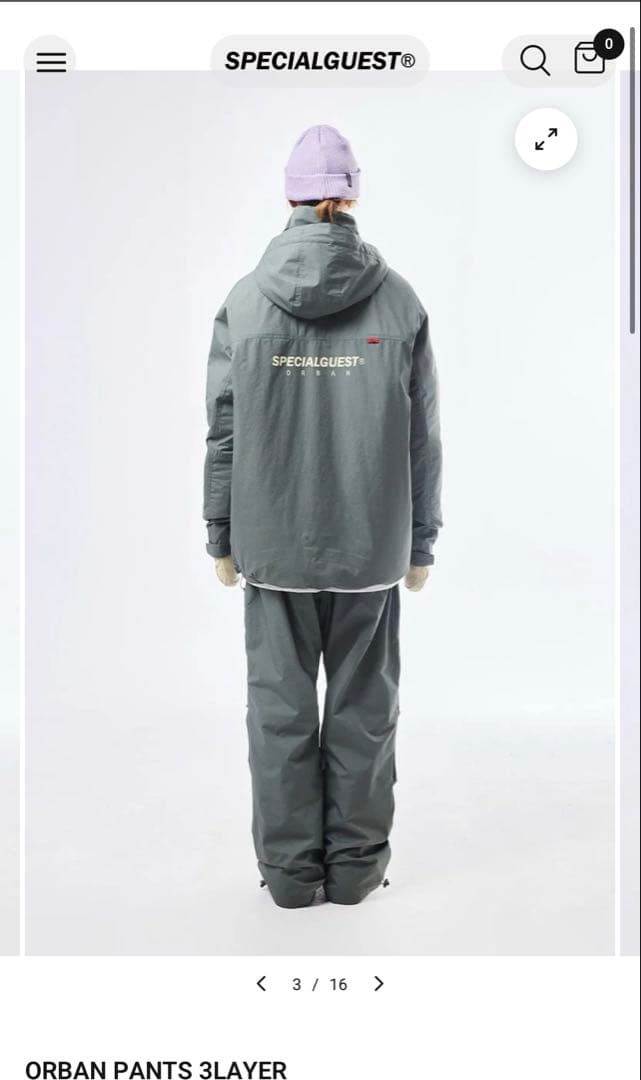 specialguest ウェア　上下　セットアップ　スノーボード