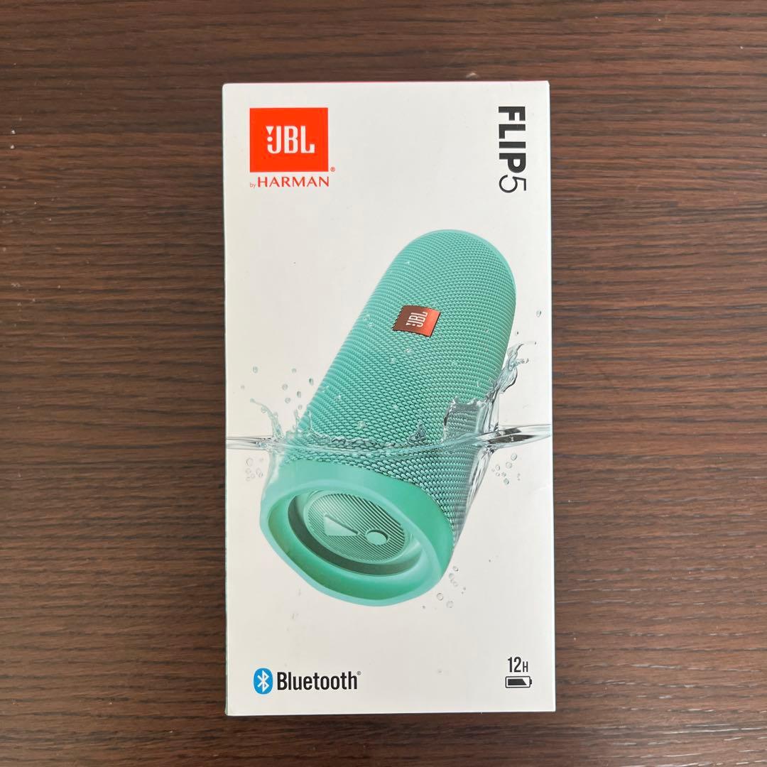 【新品・未開封】JBL FLIP5 スピーカー グリーン(カラー：ティール)