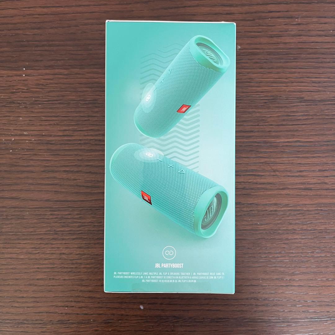 【新品・未開封】JBL FLIP5 スピーカー グリーン(カラー：ティール)