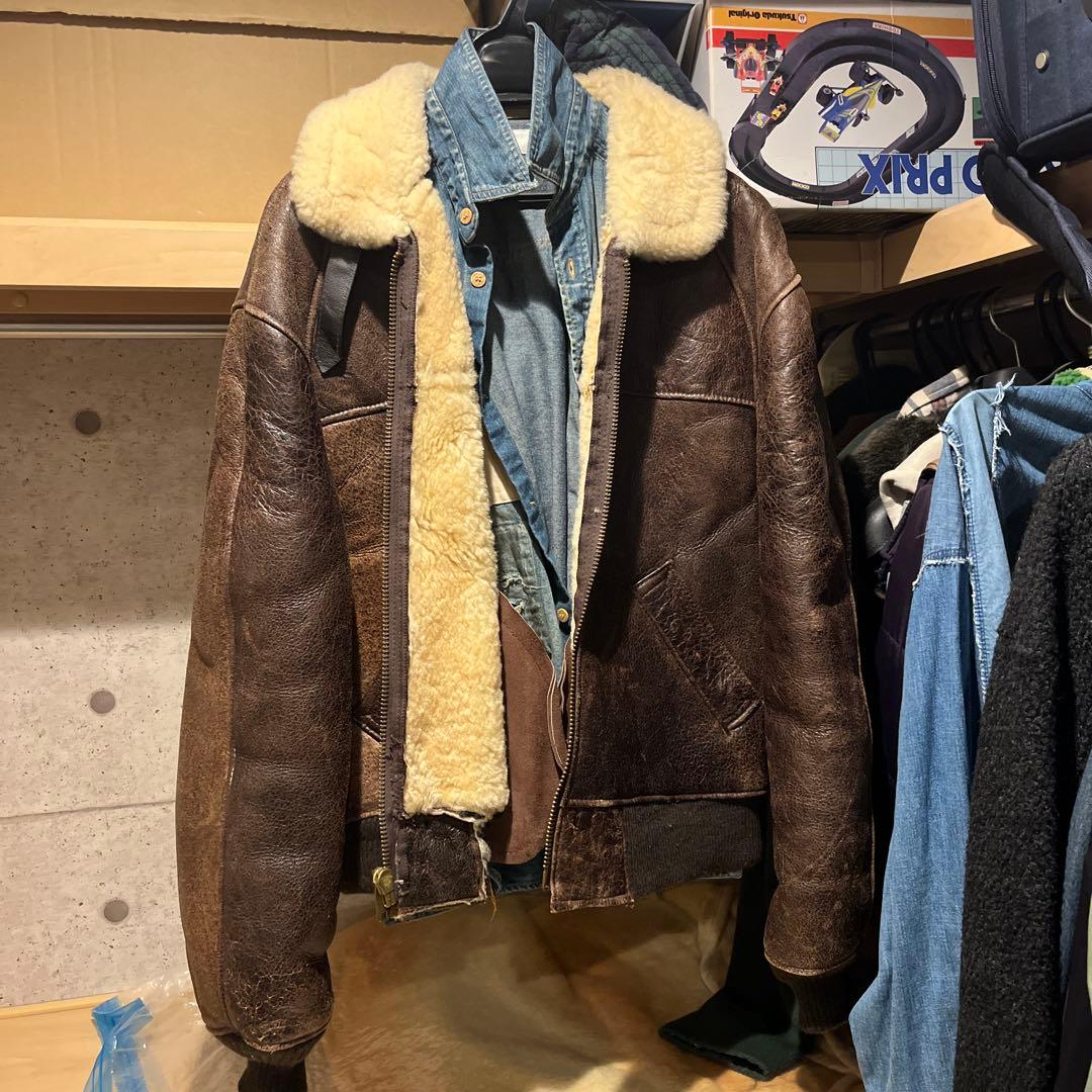 schott ショット B-6 サイズ42 ボマーJKTフライトムートン