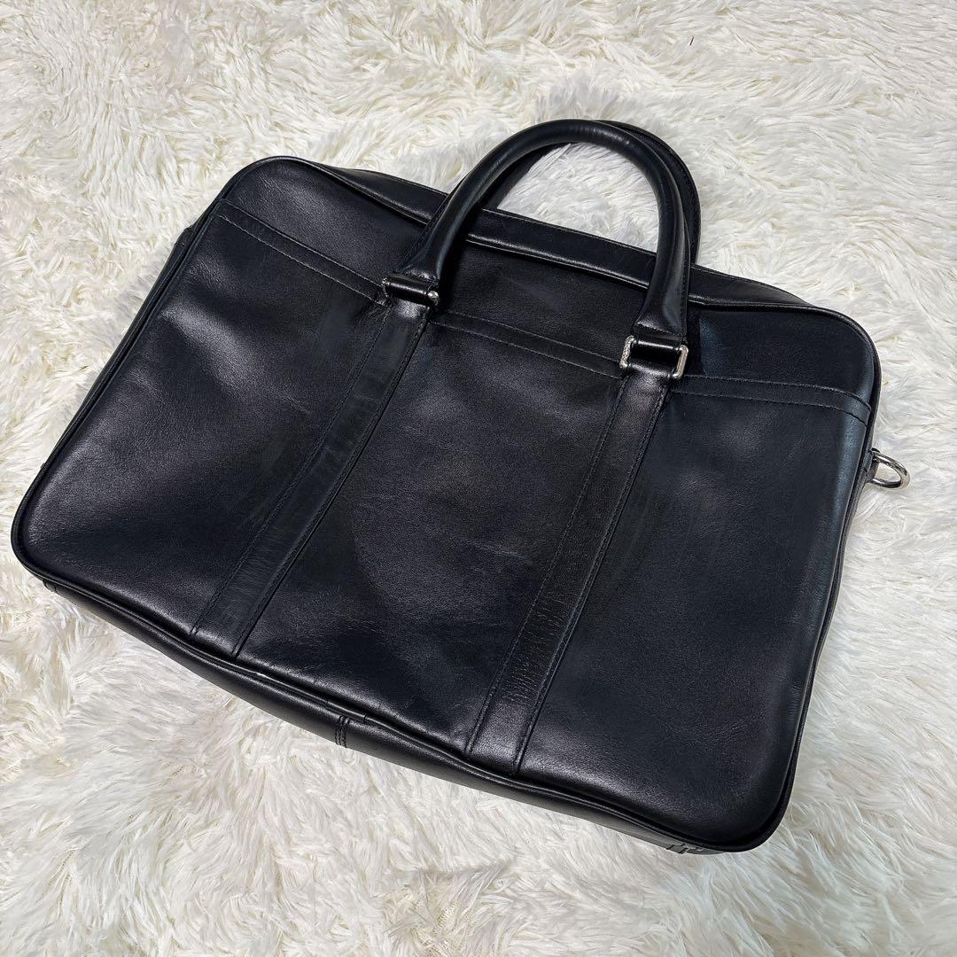 COACH ビジネスバッグ 71066 ブリーフケース レザー 黒