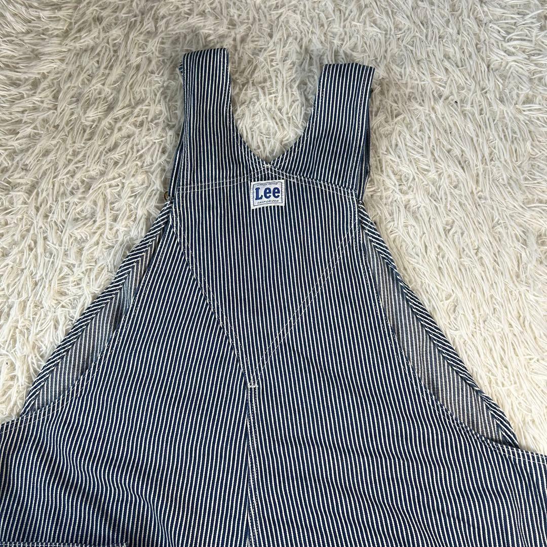 美品　Lee リー　LM7254 ヒッコリー 3L 大きいサイズ オーバーオール