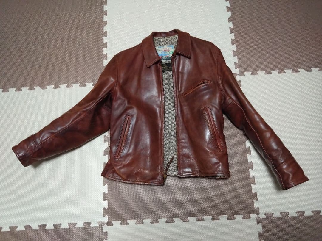 値下げ交渉可　エアロレザー　サイズ38　ライダースジャケット