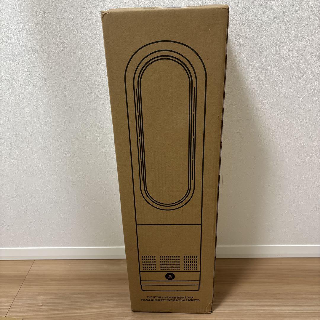 セラミックヒーター 扇風機 羽根なし タワーファン 静音 冷暖兼用 リモコン付