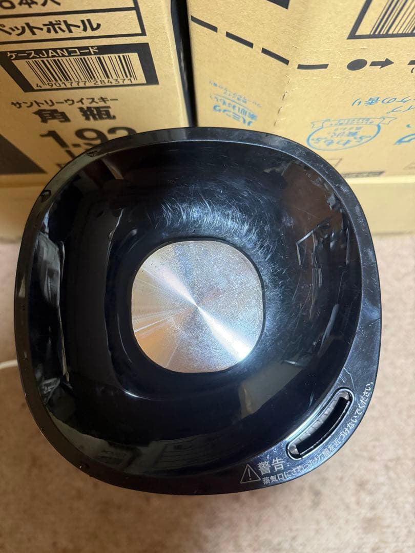 中古品。T-fal　加熱超音波式加湿器　スチームアンドミスト　4L　ホワイト