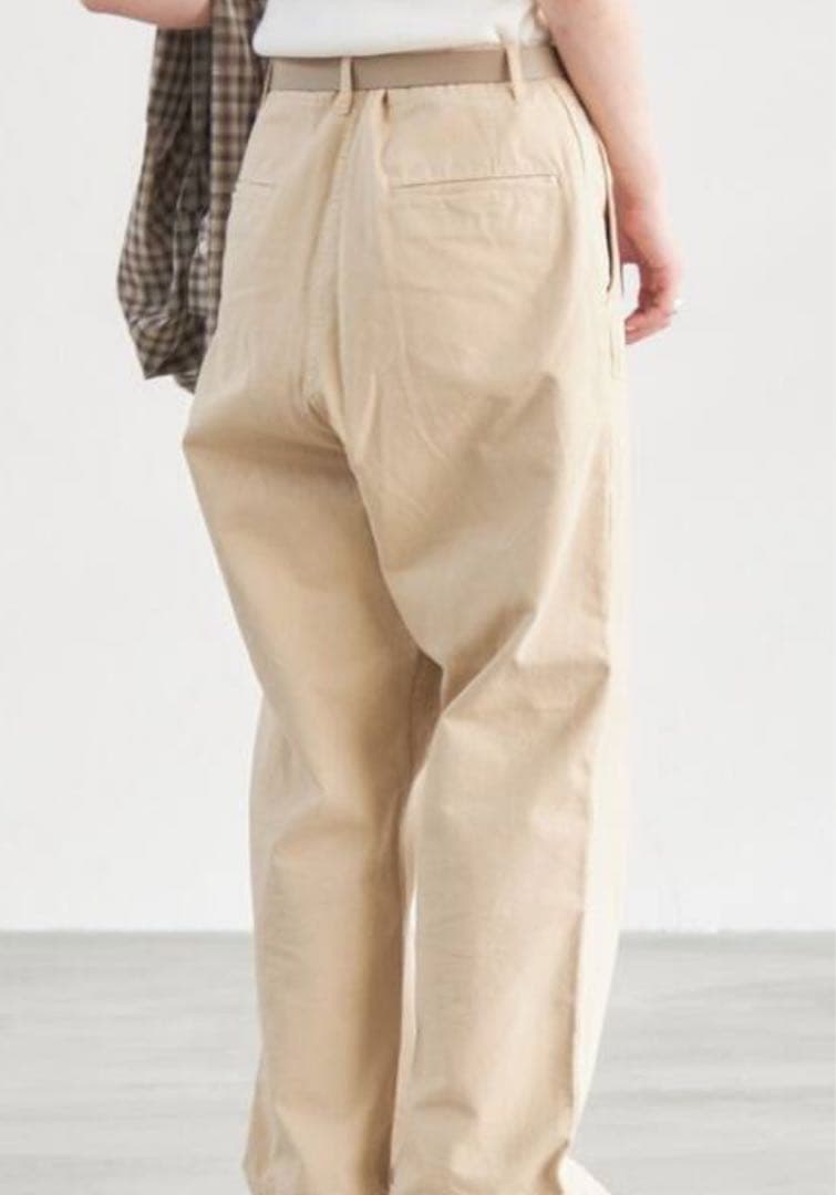 最終値下げ！Higuchi×S チノワイドパンツ　ベージュ　サイン入り