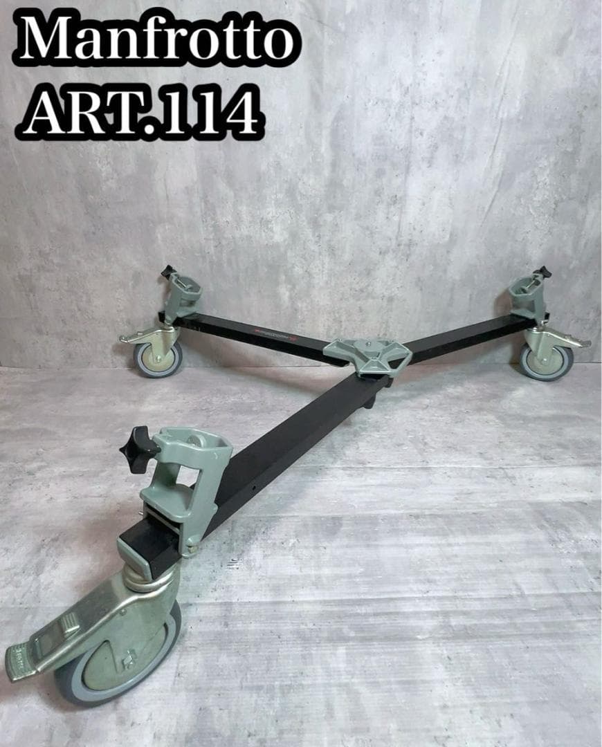 マンフロット Manfrotto ビデオ ドーリー ビデオ用3脚対応 114