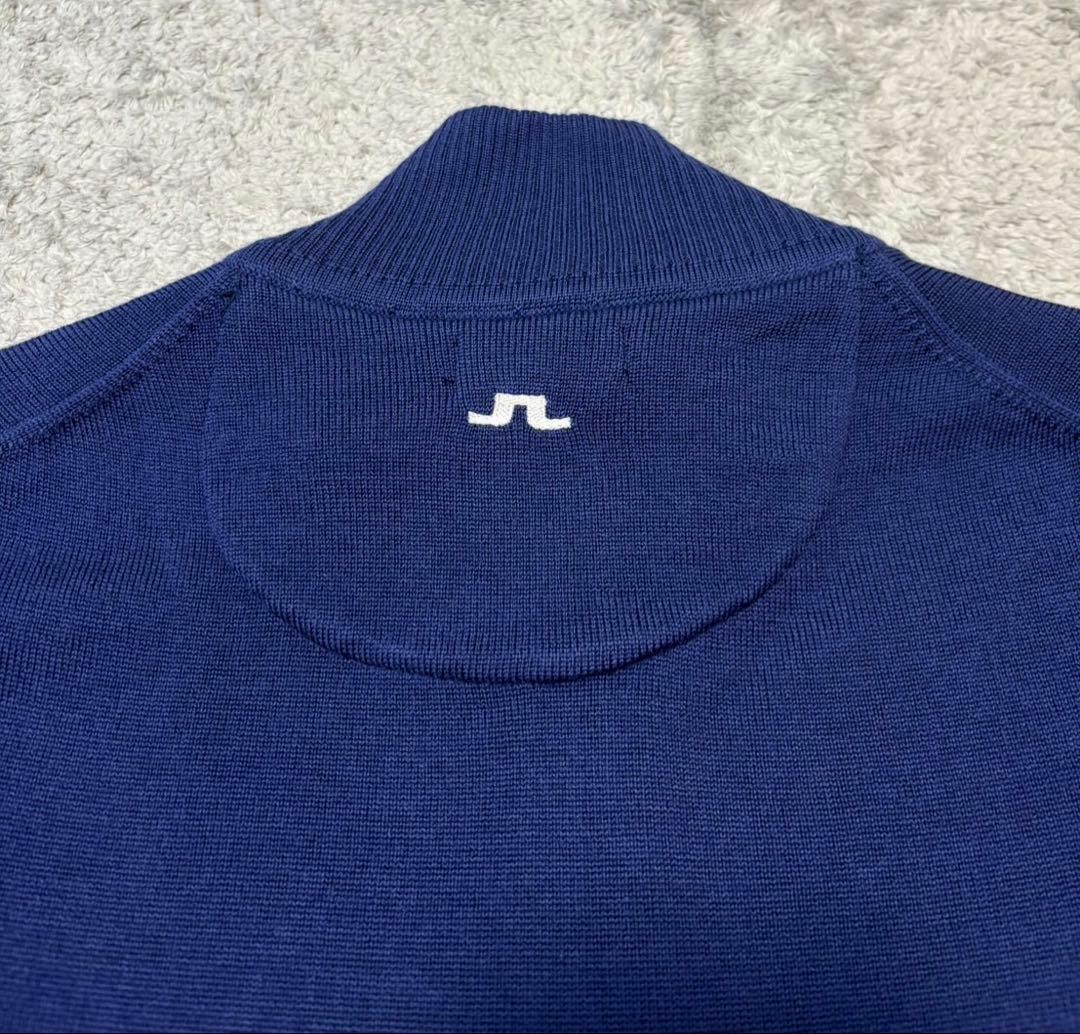★新品 J.LINDEBERG ゴルフセーター モックネック ハーフジップアップ