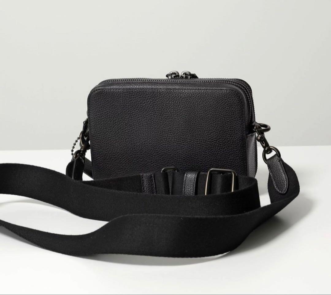 COACH コーチ ショルダー チャーター クロスボディ ブラック 黒cr782