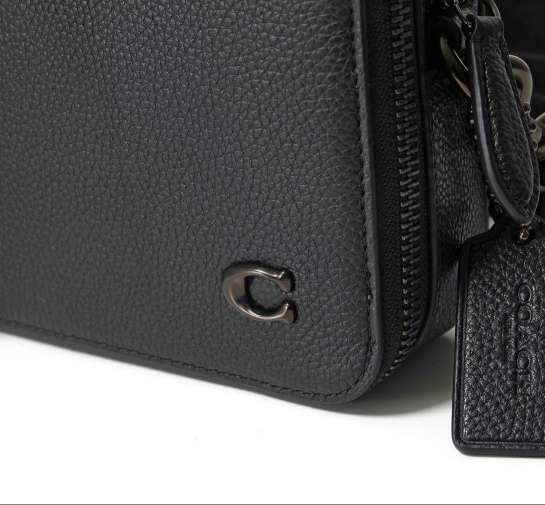 COACH コーチ ショルダー チャーター クロスボディ ブラック 黒cr782