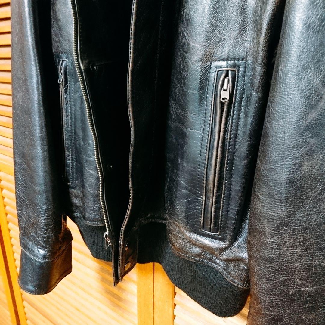 ダナ・キャラン【 DKNY 】レザー ライダース ジャケット