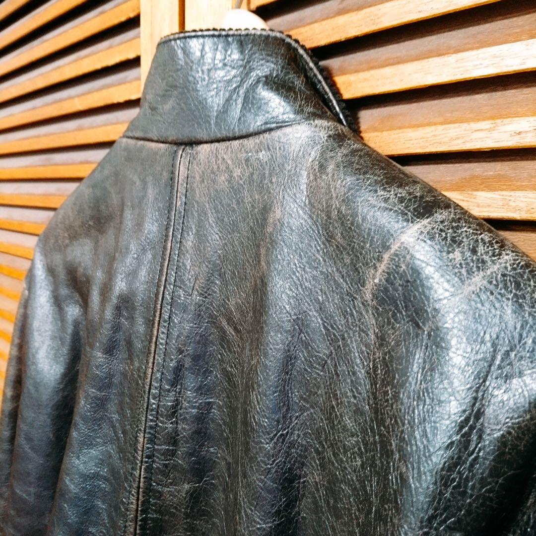 ダナ・キャラン【 DKNY 】レザー ライダース ジャケット