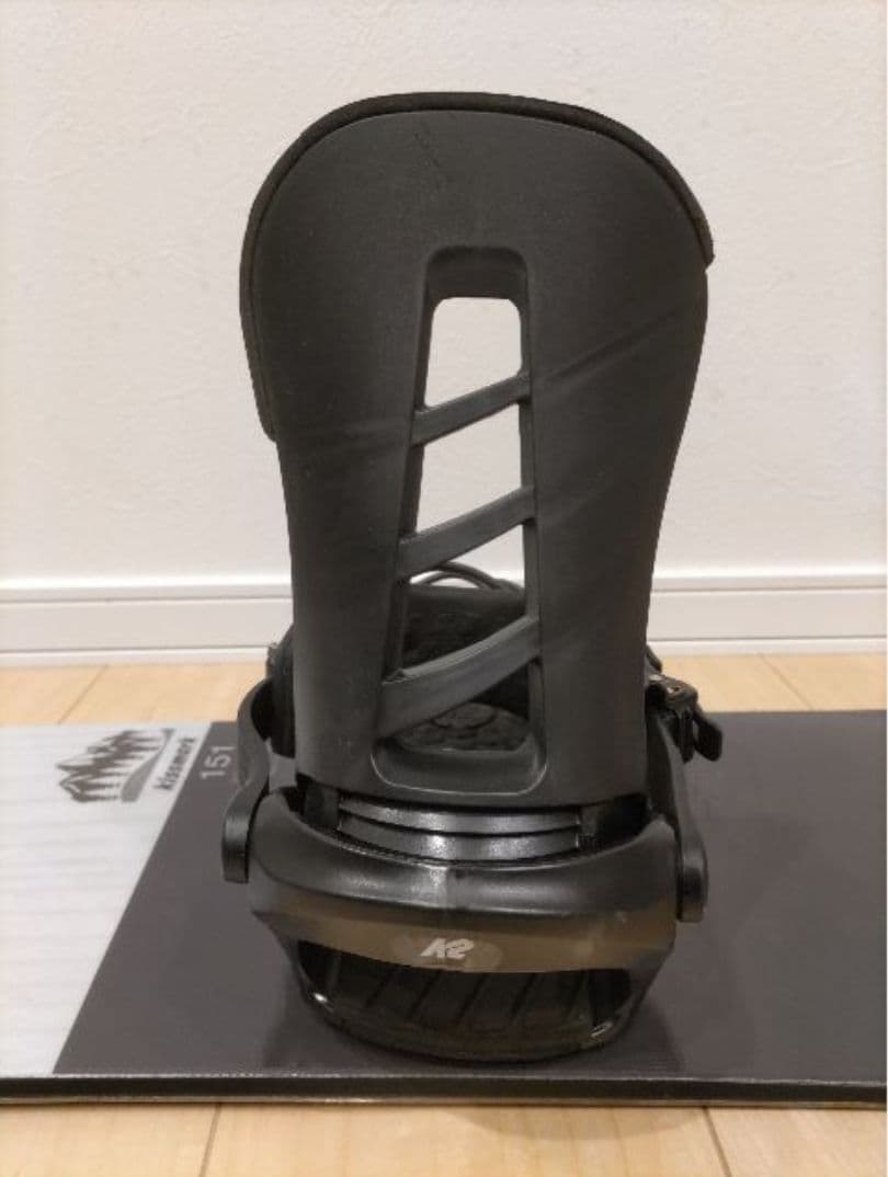 美品キスマークスノーボード・K2ビンディング・セット 151