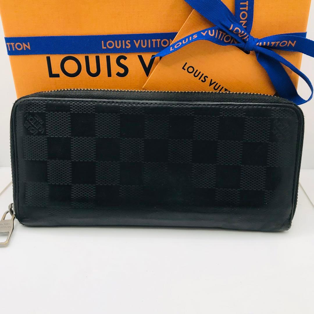 ルイヴィトン✨ダミエ アンフィニ ジッピーウォレット ヴェルティカル ブラック