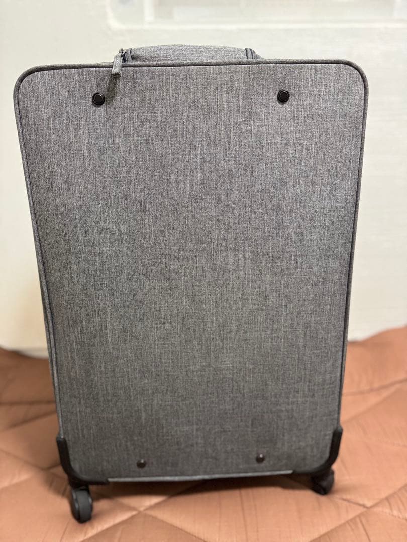 【廃盤品】無印良品 ソフトキャリーケース Lサイズ グレー　説明書と鍵、カバー付