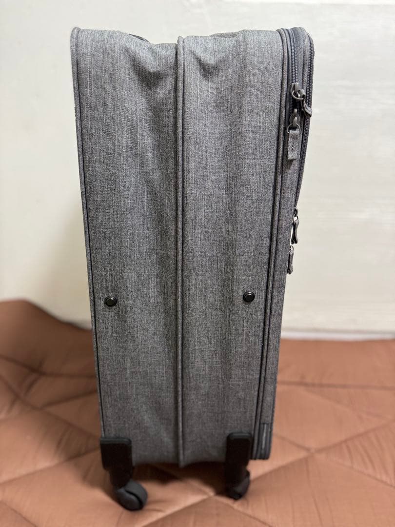 【廃盤品】無印良品 ソフトキャリーケース Lサイズ グレー　説明書と鍵、カバー付