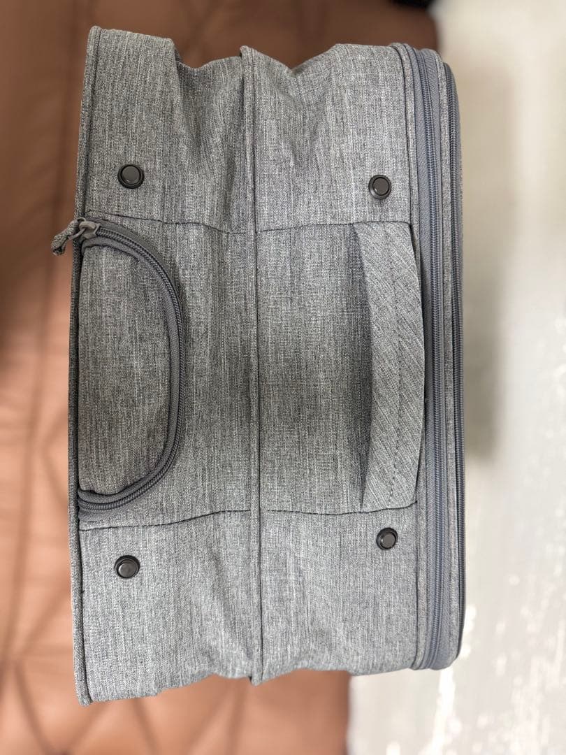 【廃盤品】無印良品 ソフトキャリーケース Lサイズ グレー　説明書と鍵、カバー付