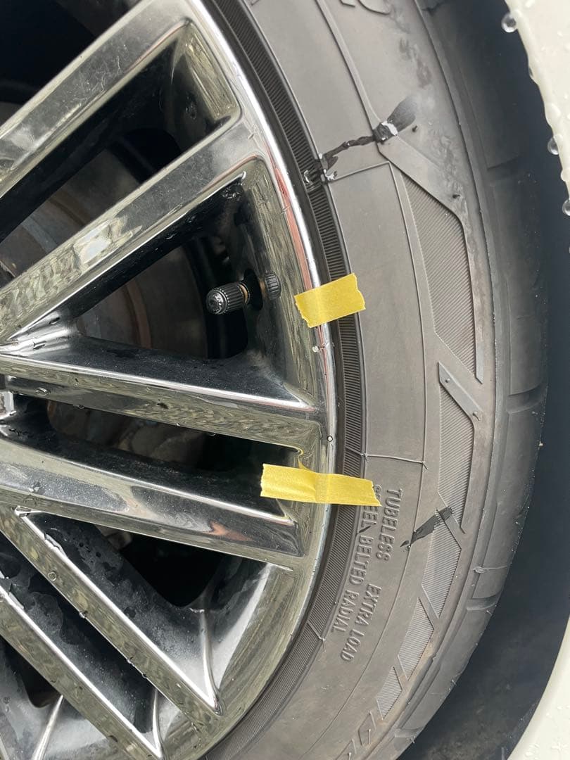 週末限定価格　210クラウン アスリート　 スパッタリング ホイールタイヤセット