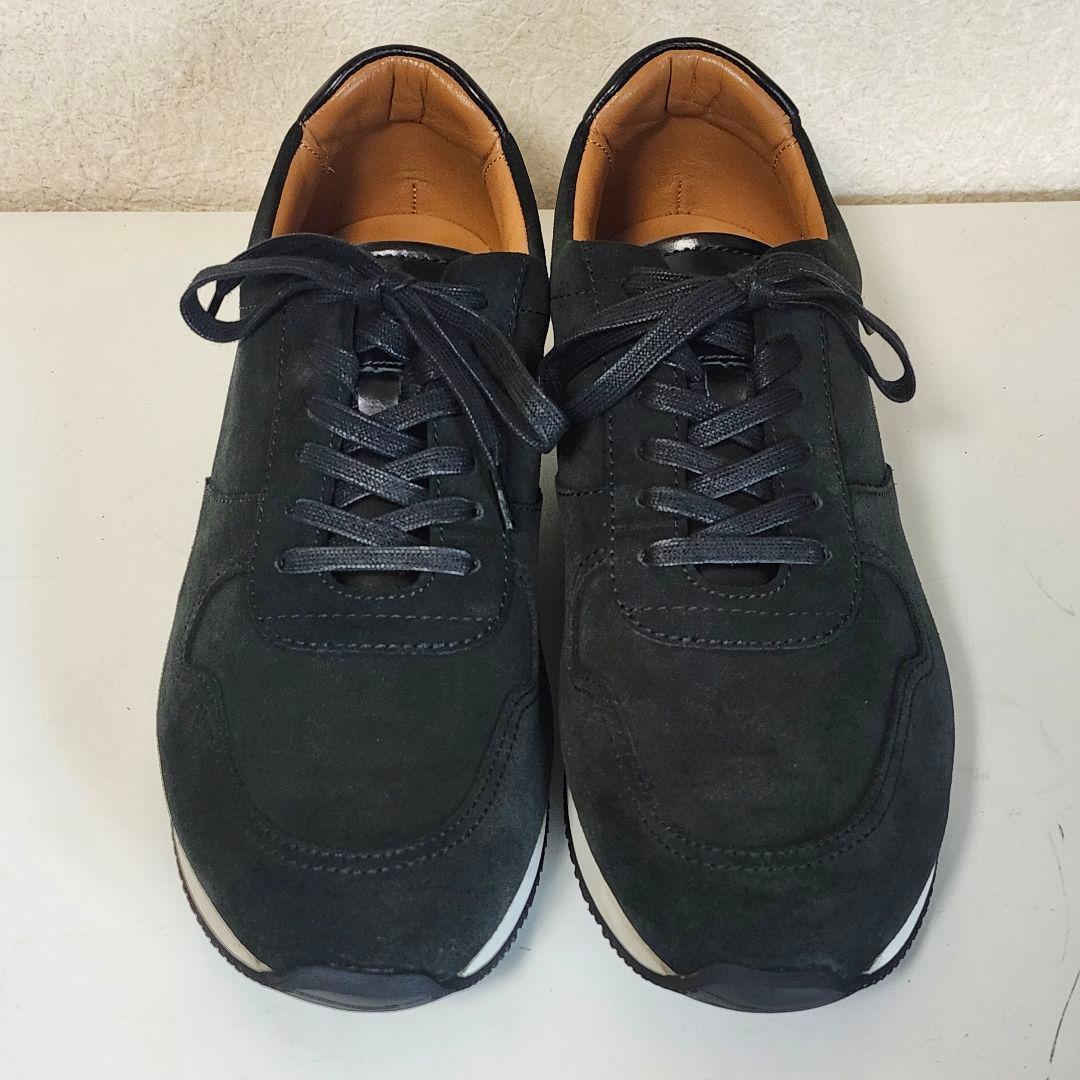 新品 アシックス ランウォーク 26EEE ブラック ヌバックレザー スニーカー