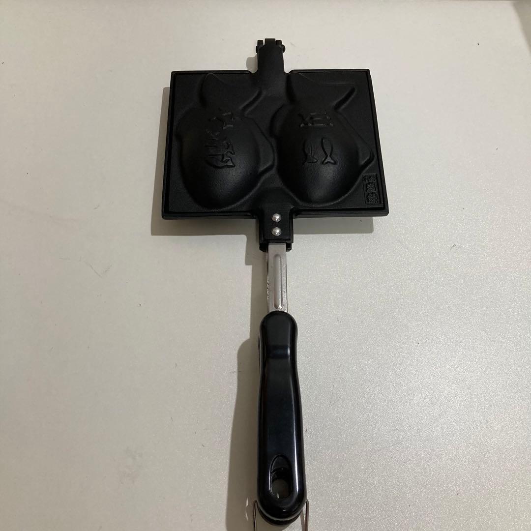未使用◾️たい焼き　岩鋳　南部鉄器　キャンプ　ホットサンド　型抜き