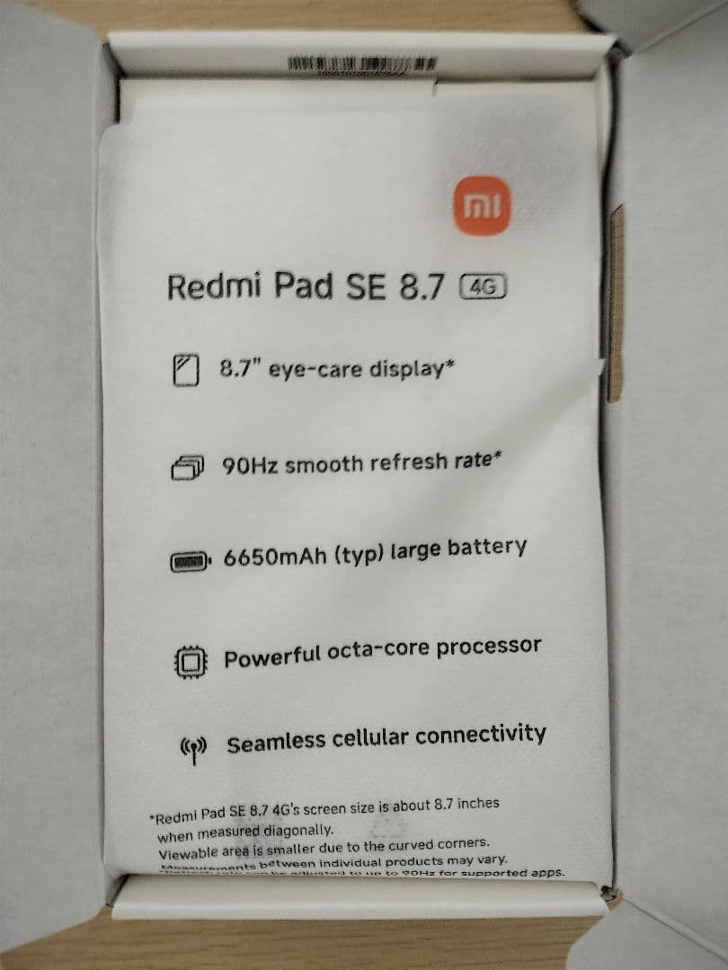 REDMI Pad SE 8.7 4G グラファイトグレー4 GB +64 GB