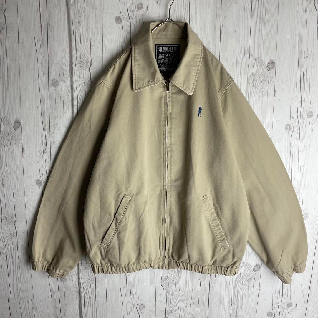 【超人気】ヒステリックグラマー★ワンポイント ガール刺繍 ジップジャケット L