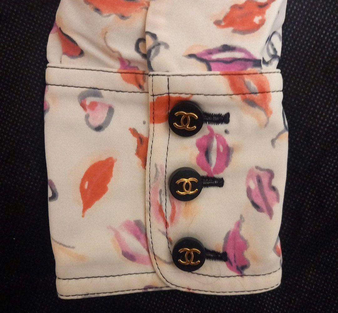 シャネル リッププリント 長袖シャツ