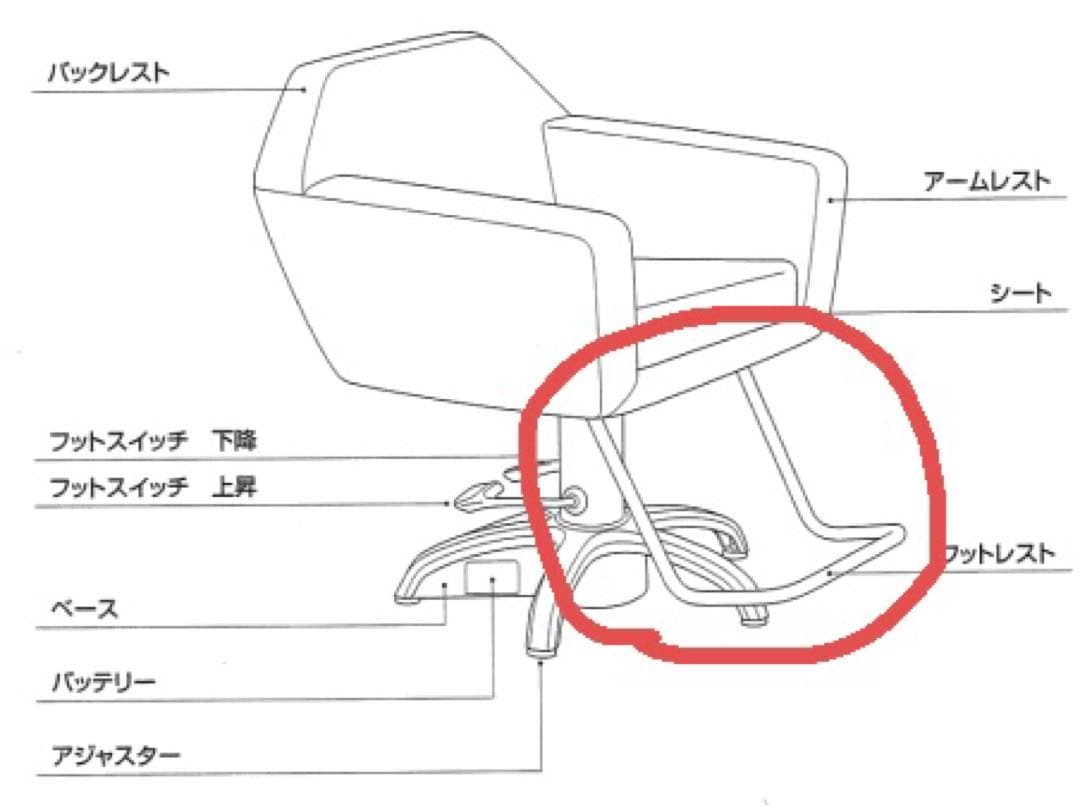 1️⃣スタイリングチェア 美容椅子 サロン椅子