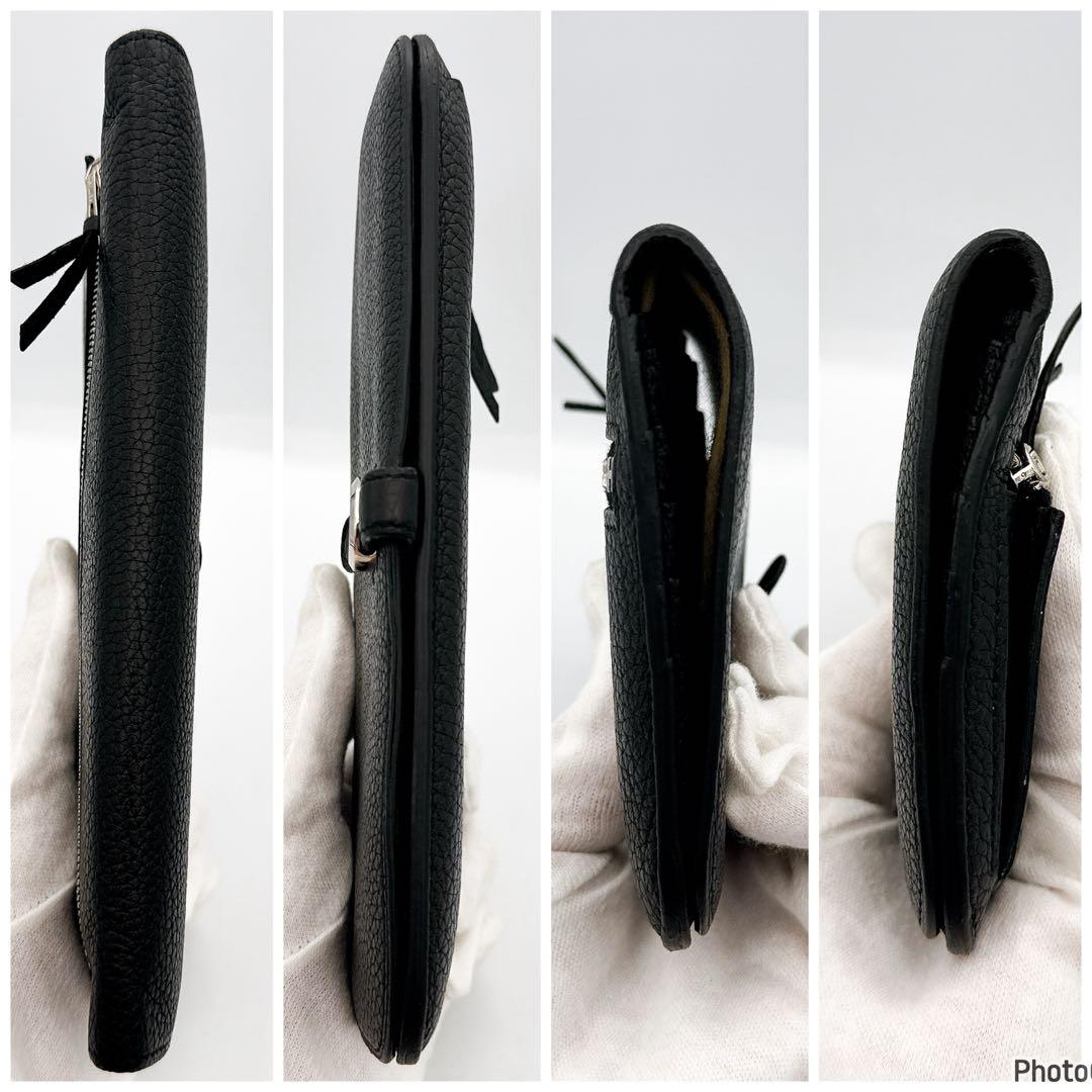 エルメス✨ドゴン　ロング✨ブラック✨二つ折り長財布　54
