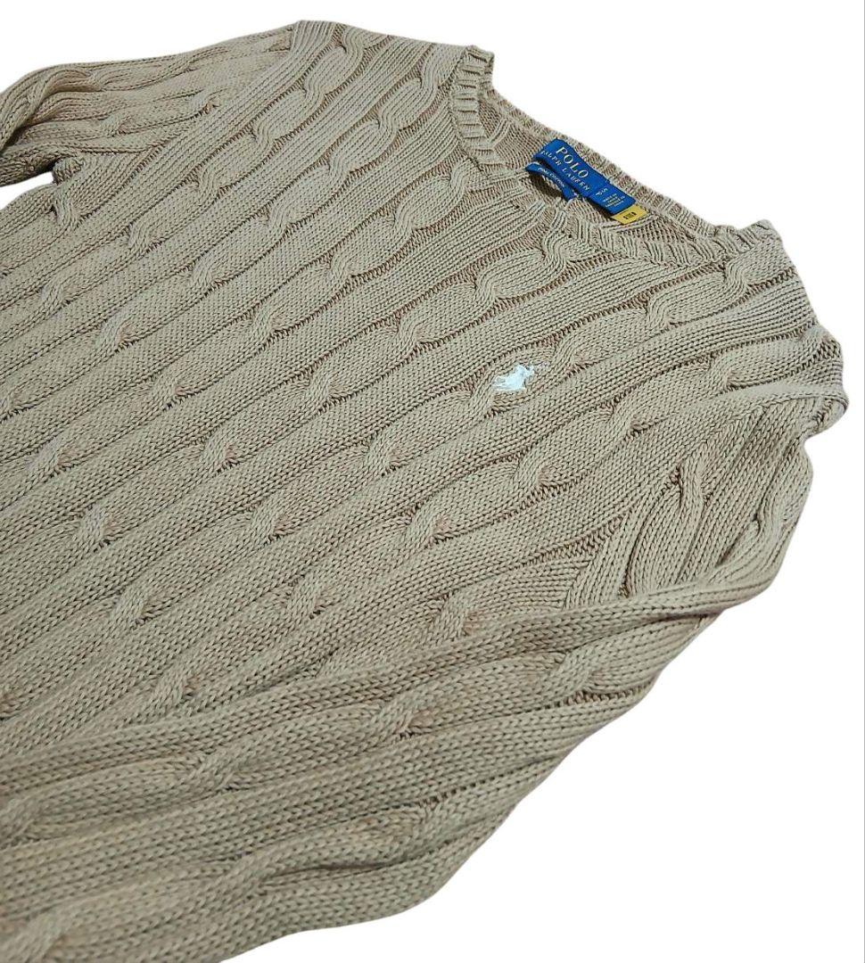 moca様【試着のみ】新作ラルフローレンピマコットン100%ケーブル編みニット