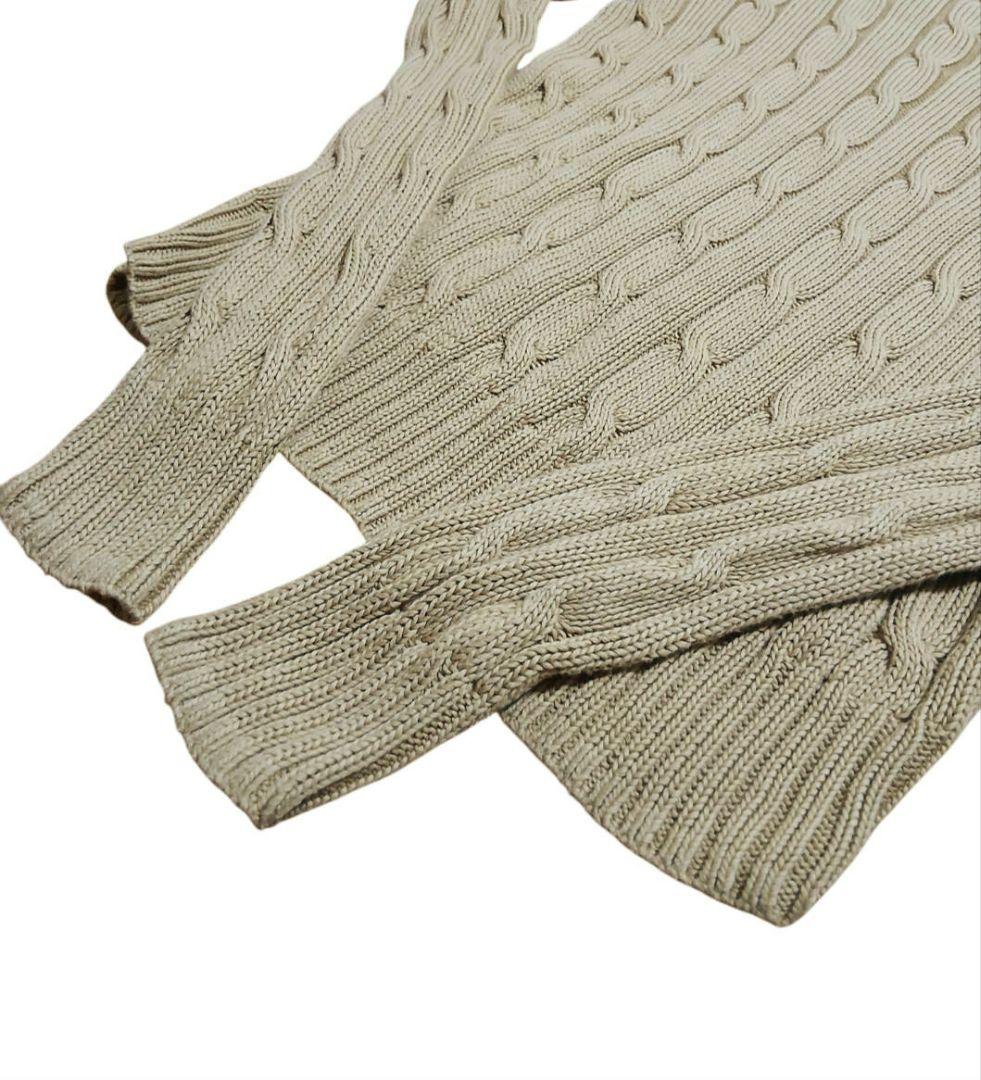 moca様【試着のみ】新作ラルフローレンピマコットン100%ケーブル編みニット