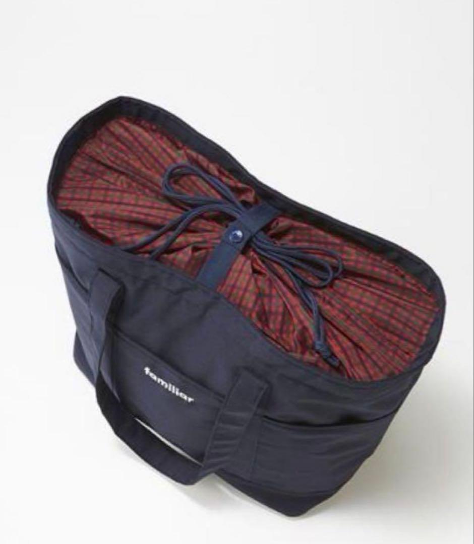 【新品、未開封】ファミリア　マザーズバック　赤チェック