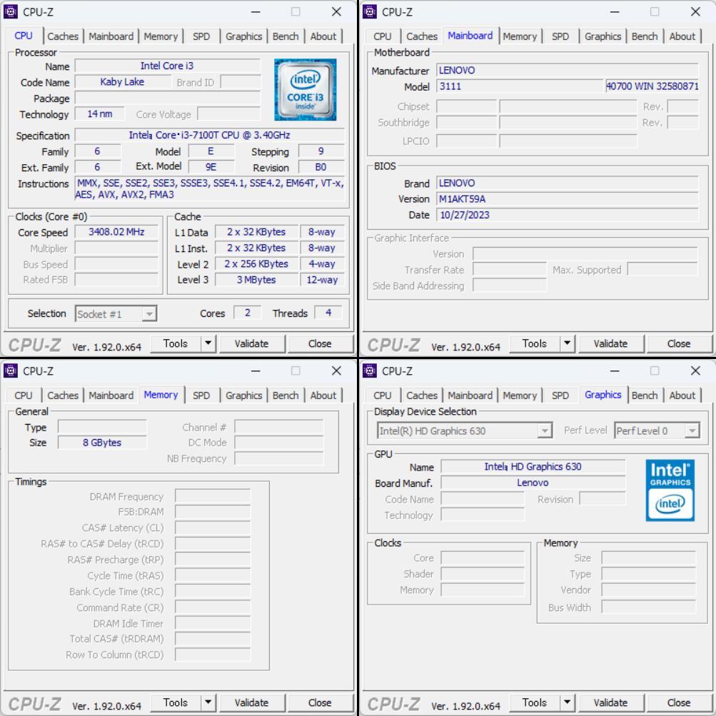 【美品 小型PC】Lenovo ThinkCentre M710q