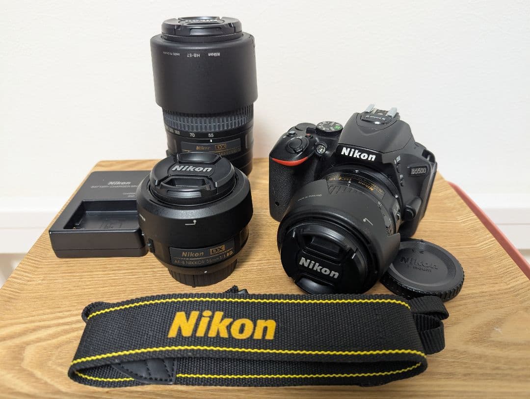 Nikon D5500 レンズ3本（18-55mm,55-300mm,35mm）